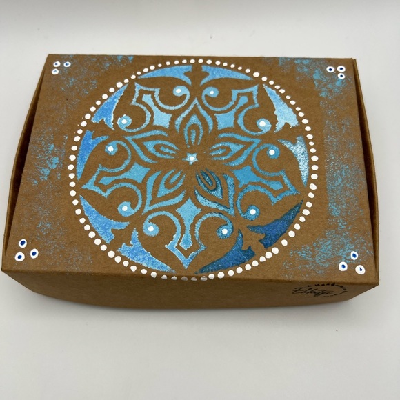 Bohemian Chic Jewelry Gift Set with Hand Painted Box - Unique Christmas Gift Box - Picture 10 of 16